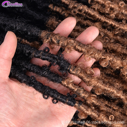High Quality Hair Crochet Synthetic Hair Black Brown 18/20 Inch Butterfly Hair Natural And Comfortable African Women Like